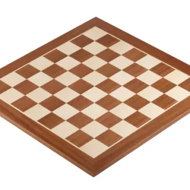 Ensemble Jeu d'Échecs de Tournoi en Bois de Buis et Acacia et Échiquier en Bois d'Érable et Acajou