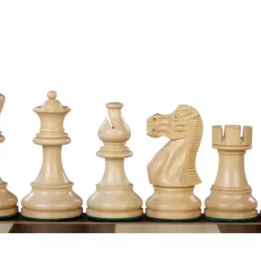 Pièces d'Échecs Classique en Bois de Buis et Acacia