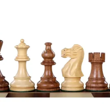 Pièces d'Échecs Classique en Bois de Buis et Acacia