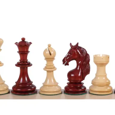 Pièces d'Échecs Licorne en Bois de Padouk et Buis