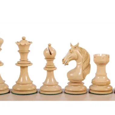 Pièces d'Échecs Licorne en Bois de Padouk et Buis