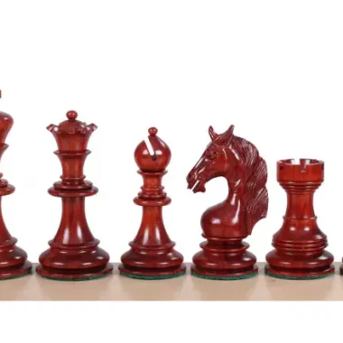 Pièces d'Échecs Licorne en Bois de Padouk et Buis