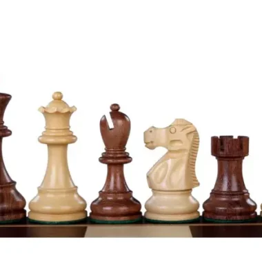 Pièces d'Échecs Reykjavik en Bois de d'Acacia et Buis