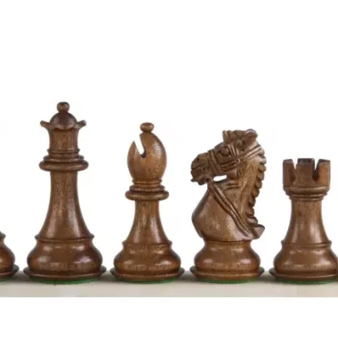 Pièces d'Échecs Staunton Mariage Royal en Bois de Buis et Acacia