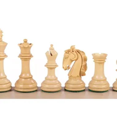 Pièces d'Échecs Staunton en bois de Buis et d'Acacia