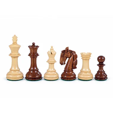 Staunton-Schachfiguren aus Buchsbaum- und Akazienholz