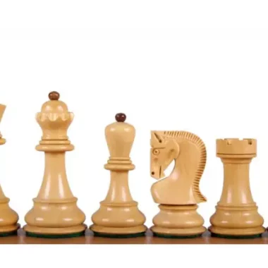 Pièces d'Échecs Zagreb en Bois de Buis et Acacia