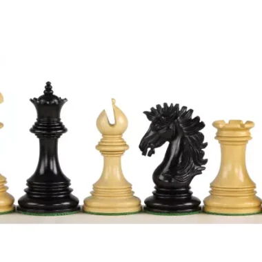 Pièces d'Échecs de Collection en Bois de Buis et Ébène