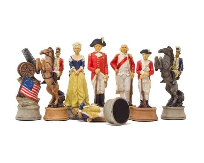 Jeu Echecs Guerre civile Americaine et Echiquier avec Rangement