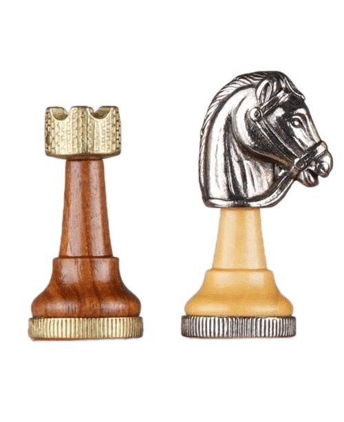 Schachspiel-Set und Schachbrett aus Kunstleder mit Aufbewahrungsfächern – Bild 7