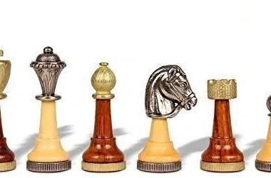 Alternative view of Schachspiel-Set und Schachbrett aus Kunstleder mit Aufbewahrungsfächern