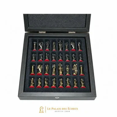 Schachspiel-Set Byzantinisches Reich mit Aufbewahrungsbox - Gold & Silber
