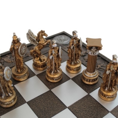 Ensemble de Jeu d'Échecs "Mythologie Grecque vs Mythologie Romaine"