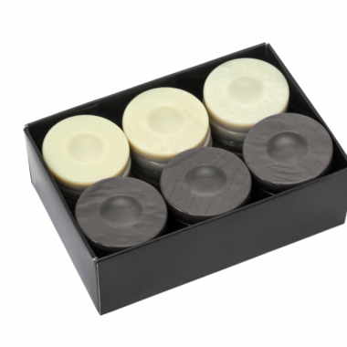 Alternative view of Backgammon-Steine aus Galalith - Set mit 30 - 3 Farben