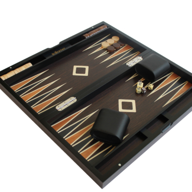 Coffret Multi-Jeux en Bois de Rose et Erable – Jeu d’Echecs et Backgammon Pliable