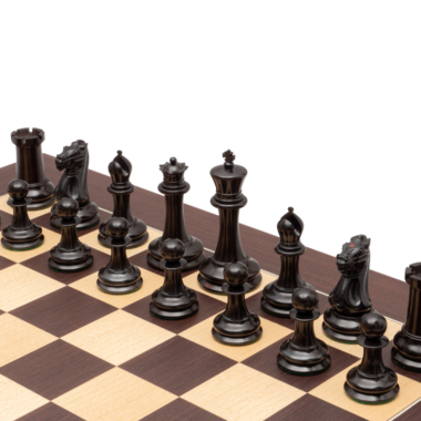 Jeu d’Échecs de Luxe JJ Cooke – Ébène & Wengé