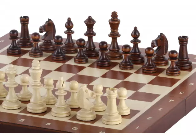 Magnetisches Schachspiel Großformat 35x35 cm – Intarsiert und Klappbar mit Magnetischen Figuren