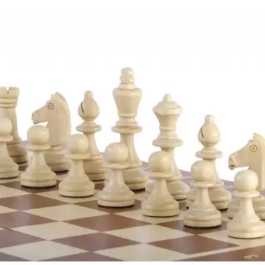 Magnetisches Schachspiel Großformat 35x35 cm – Intarsiert und Klappbar mit Magnetischen Figuren