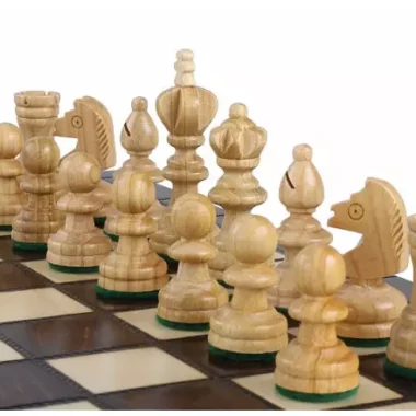 Schach- und Damenspiel-Set aus Kirschholz – Traditionelles 2-in-1-Spiel mit Staunton-Figuren