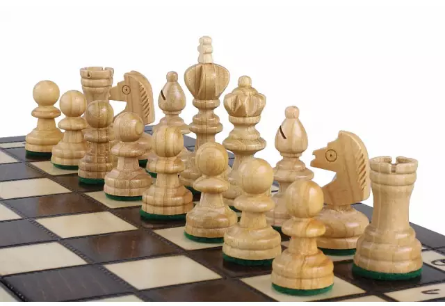 Schach- und Damenspiel-Set aus Kirschholz – Traditionelles 2-in-1-Spiel mit Staunton-Figuren