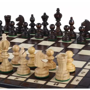 Schach- und Damenspiel-Set aus Kirschholz – Traditionelles 2-in-1-Spiel mit Staunton-Figuren