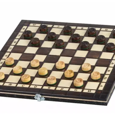 Schach- und Damenspiel-Set aus Kirschholz – Traditionelles 2-in-1-Spiel mit Staunton-Figuren