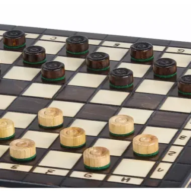 Schach- und Damenspiel-Set aus Kirschholz – Traditionelles 2-in-1-Spiel mit Staunton-Figuren