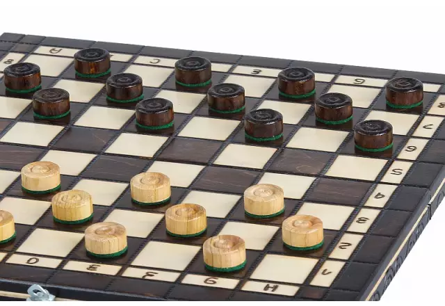 Schach- und Damenspiel-Set aus Kirschholz – Traditionelles 2-in-1-Spiel mit Staunton-Figuren
