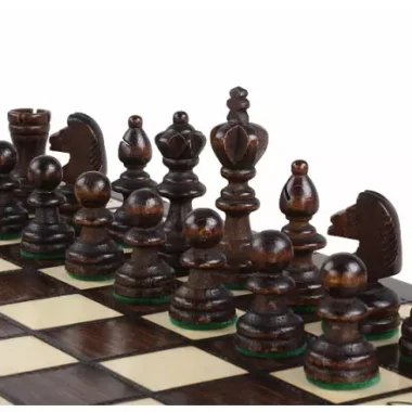 Schach- und Damenspiel-Set aus Kirschholz – Traditionelles 2-in-1-Spiel mit Staunton-Figuren