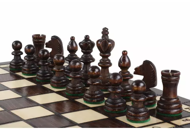 Schach- und Damenspiel-Set aus Kirschholz – Traditionelles 2-in-1-Spiel mit Staunton-Figuren