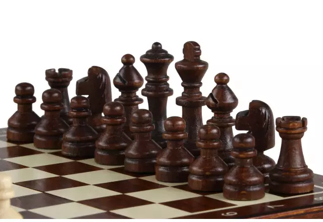Jeu d'Echecs Magnétique Mini en Bois – Compact et Pratique pour Voyager