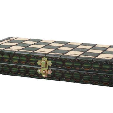 Ensemble d’Echecs en Bois Pliable – Petit Format 28,5 cm avec Pièces en Bois d'Erable et Sycomore