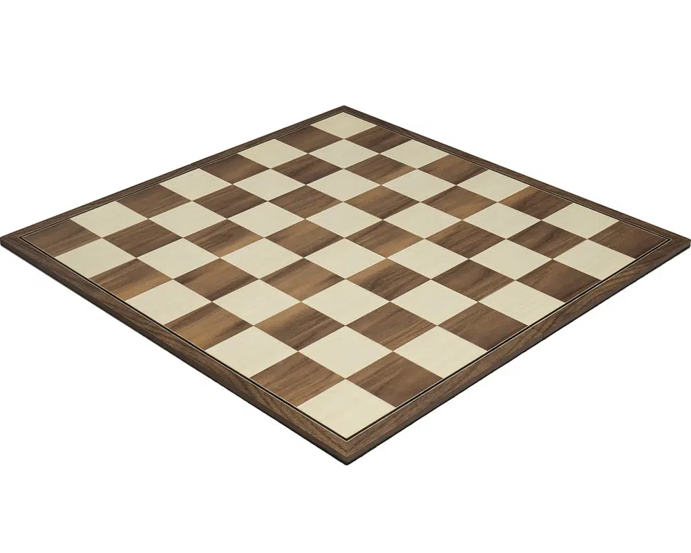 Ensemble d’Echecs Emerald – Pièces Staunton en Bois de Buis et Echiquier Pliable en Bois de Noyer et Erable