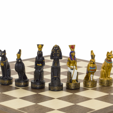 Ensemble d’échecs Égypte Ancienne – Peint à la main par Italfama