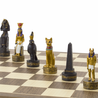 Ensemble d’échecs Égypte Ancienne – Peint à la main par Italfama