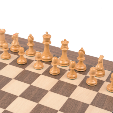 Jeu d’échecs de luxe Staunton 1890 en ébène et noyer – Reproduction artisanale