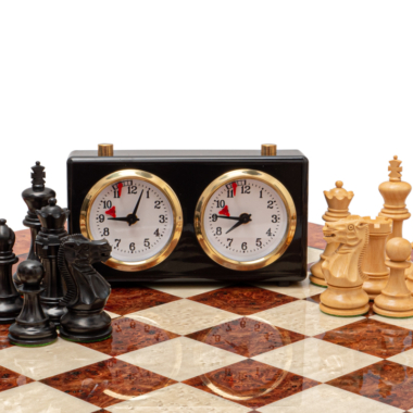 Jeu d’échecs de luxe Highgrove en ébène et loupe de bruyère