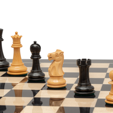 Jeu d’échecs de luxe Staunton 1972 en ébène – Reproduction artisanale