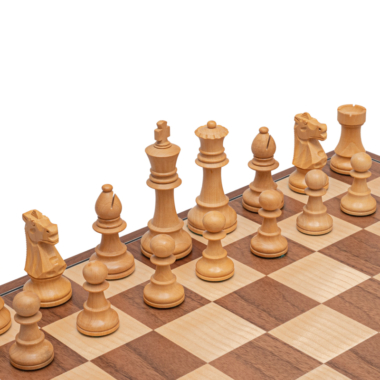 Ensemble d’échecs pliant Conquest en Noyer et Noir