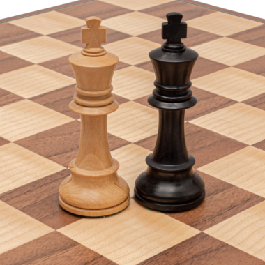 Ensemble d’échecs pliant Conquest en Noyer et Noir