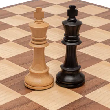 Ensemble d’échecs pliant Conquest en Noyer et Noir