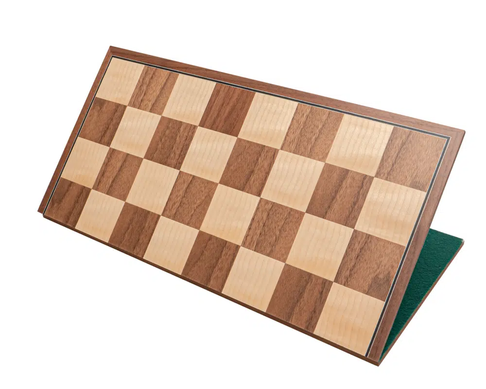 Ensemble d’échecs pliant Conquest en Noyer et Noir