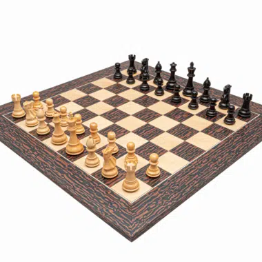 Ensemble d’Échecs Classic Staunton Tiger en Ébène et Noir
