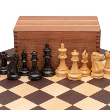 Ensemble d’Echecs Staunton Compétition – Pièces en Bois de Buis et Echiquier en Wengé
