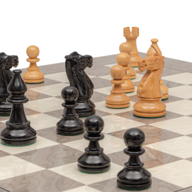 Ensemble d’Échecs Atlantic en Ébène et Frêne Bouleau