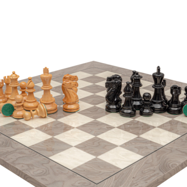 Ensemble d’Échecs Atlantic en Ébène et Frêne Bouleau