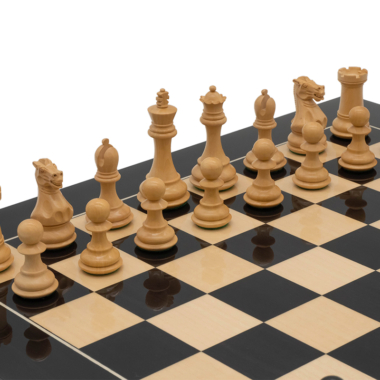 Ensemble d’échecs de compétition Staunton de luxe avec coffret