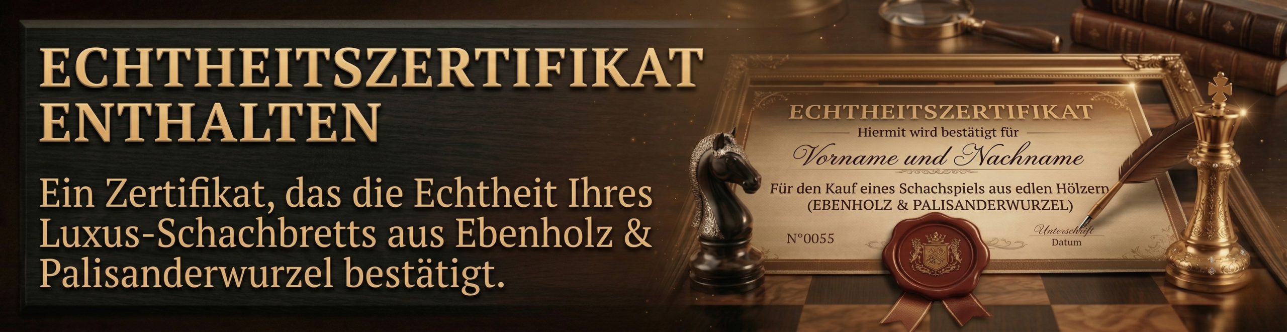 Echtheitszertifikat - Le Palais des Échecs