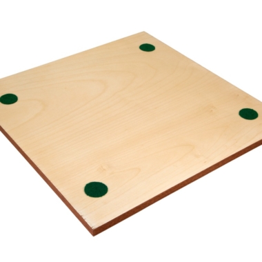 Rückansicht des Holzschachbretts mit Filzschutz – Le Palais Des Echecs