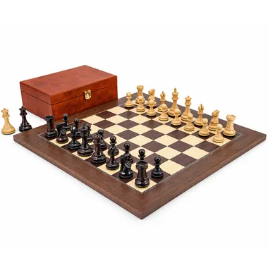 Windsor Schachspiel aus Palisanderholz mit Kassette – Le Palais Des Echecs